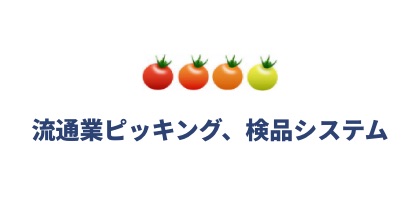 流通業ピッキング、検品システム